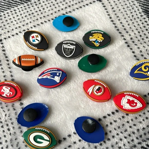 Football Themed Clog Charms - Picture 3 of 5